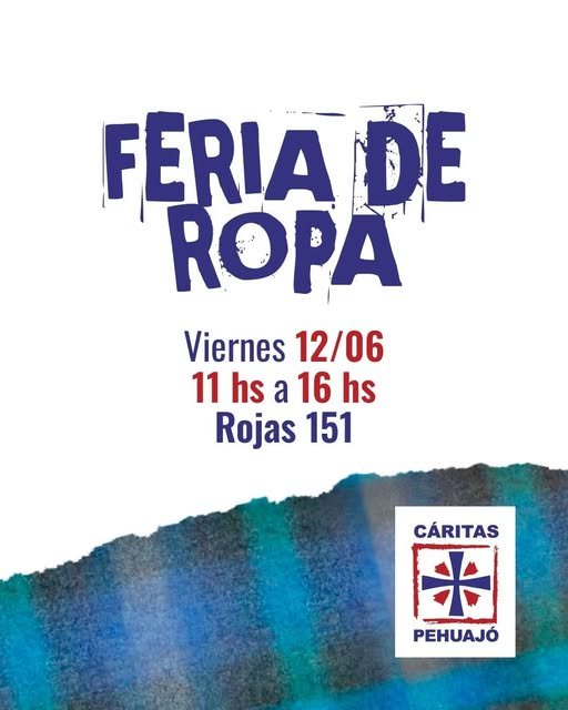 A las 11h comienza la feria de Cáritas!! Es hoy!! Te esperamos , en Rojas151. Gracias por difundir